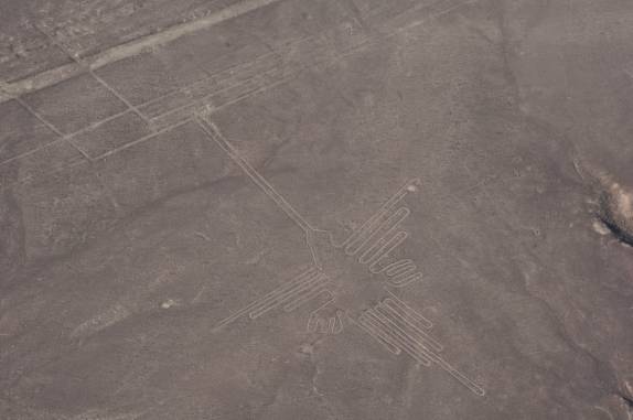 O 'Colibri', desenhado no deserto de Nazca - Peru
